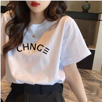 Furrzy Curly Bear Oversized White T-Shirt for Women