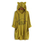 Furrzy Trendy Oversized Hooded T-Shirt for Women