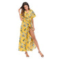 Furrzy Summer Women's Floral V-Neck Maxi Dress