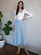 Furrzy Polka Dot High Waist Stretch A-Line Skirt for Women