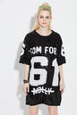 Furrzy Glitter Summer Club Dance Oversized T-Shirt Dress