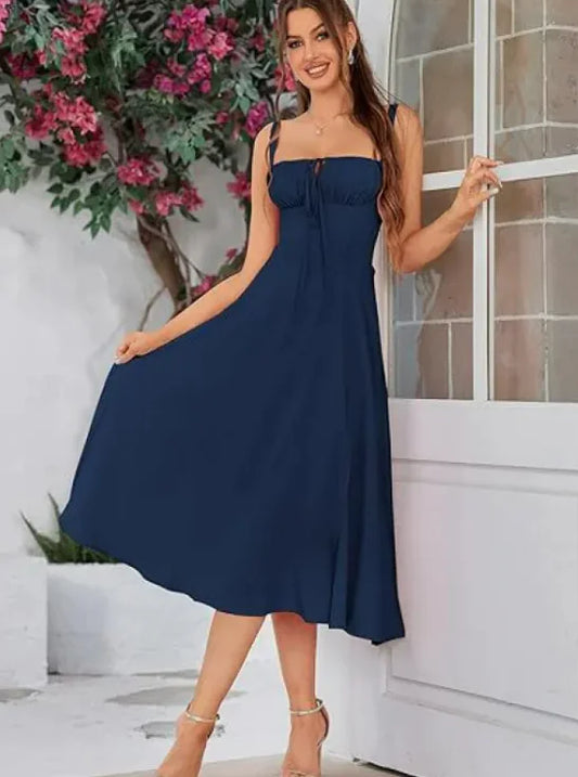 Furrzy Bohemian Floral Midi Dress