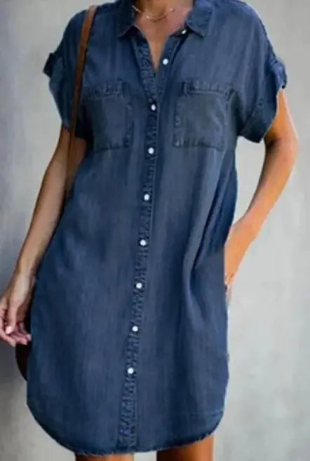 Furrzy Denim Dress