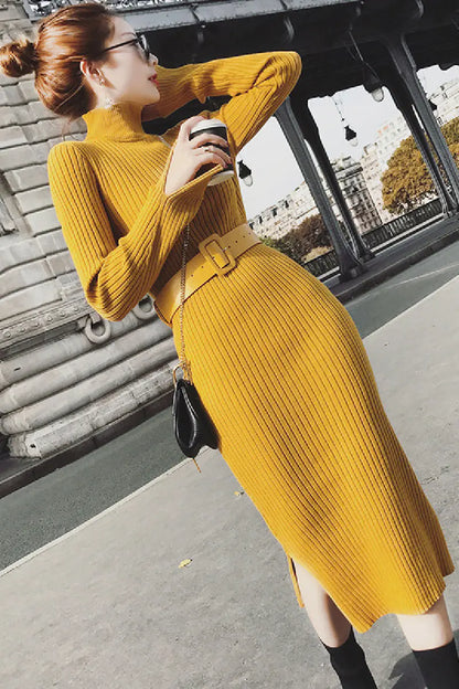 Furrzy Knit Bodycon Dress, Sweater Dress, Layering Dress