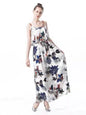 Furrzy Floral Ruffle Hem Maxi Dress for Women