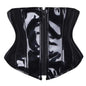 Furrzy Sexy Short PU Leather Waist Clip Corset for Women
