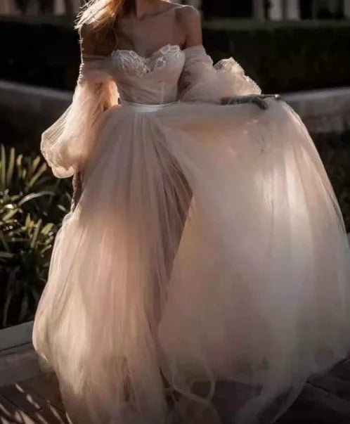 One-Shoulder Backless Little Train Evening Dress