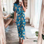 Furrzy Summer Short Sleeve Floral Maxi Dress for Women