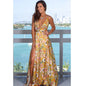 Women's Maxi Dress High Slit Sleeveless V Neck Summer Dress
