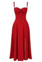 Furrzy Women's Floral Maxi Dress with Back Tie Detail