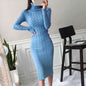 Furrzy Slim Fit Wrap Knitted Dress for a Chic Look