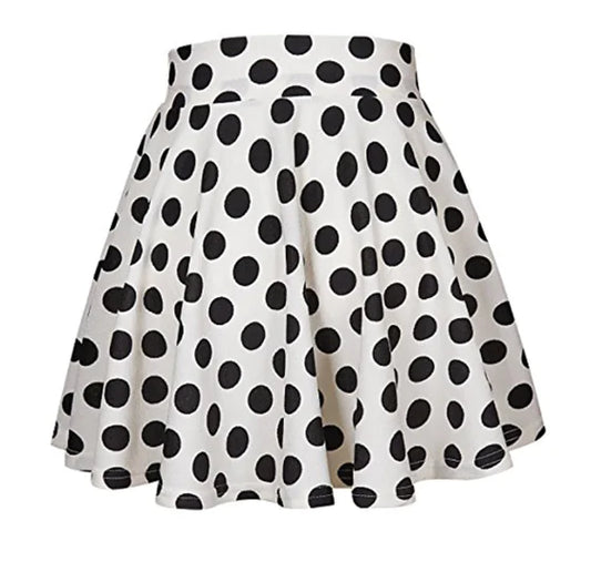 Furrzy Summer Polka Dot Mini Skirt