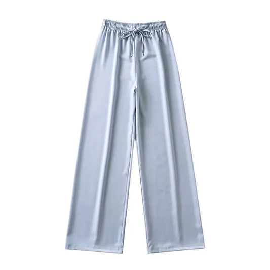 Furrzy High Waist Wide-Leg Trousers for Women