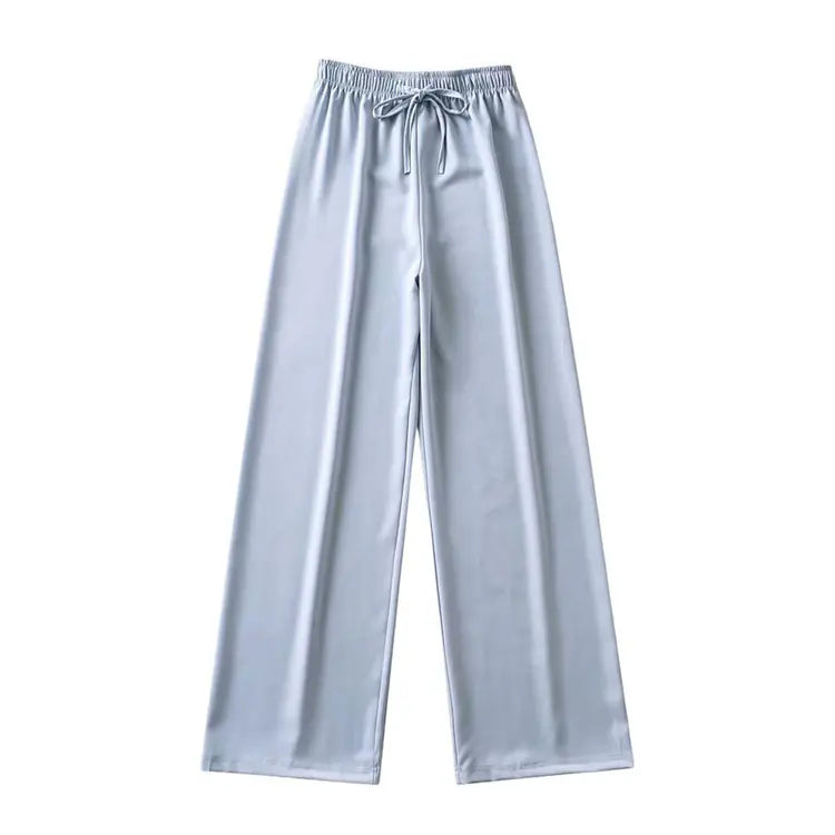 Furrzy High Waist Wide-Leg Trousers for Women