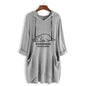 Furrzy Trendy Oversized Hooded T-Shirt for Women