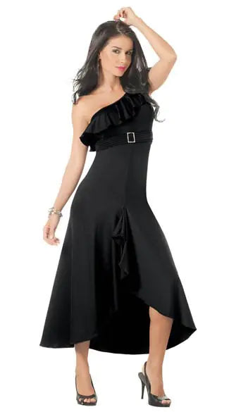 Furrzy Elegant Off-Shoulder Long Evening Dress for Parties