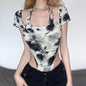 Retro Abstract Print Halter Jumpsuit for Women