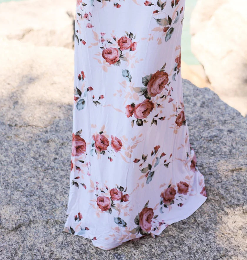 Furrzy Tight Floral Pocket Maxi Skirt