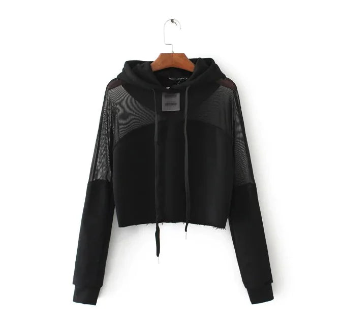 Furrzy Lace Top Long Sleeve Workout Jacket for Women