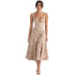 Furrzy Women's Floral Maxi Dress with Back Tie Detail
