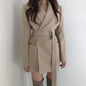 Furrzy Chic Retro Spring Autumn Women's Casual Blazer Jacket