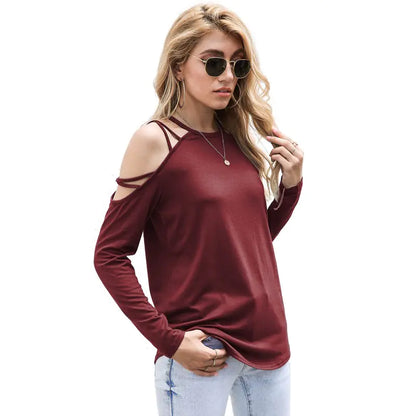 Long Sleeve Off-Shoulder Top for Women