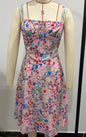Furrzy Women's Floral Maxi Dress with Back Tie Detail