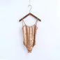 Velvet U-Neck Backless Jumpsuit for Women