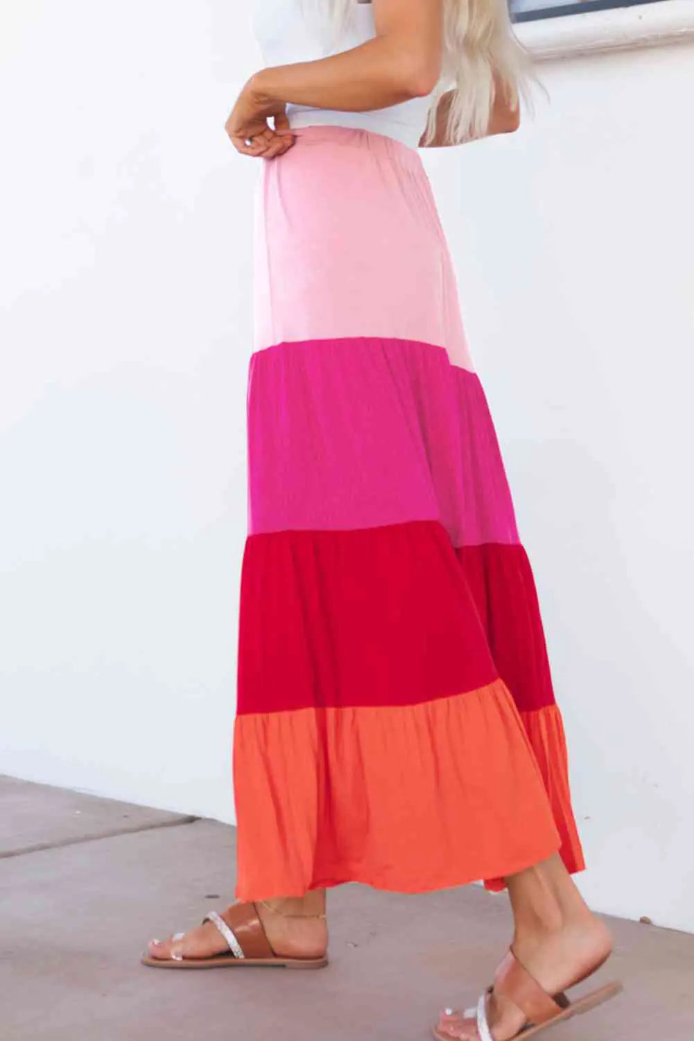 Furrzy Mariana Tiered Maxi Skirt-