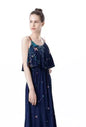 Furrzy Floral Ruffle Hem Maxi Dress for Women