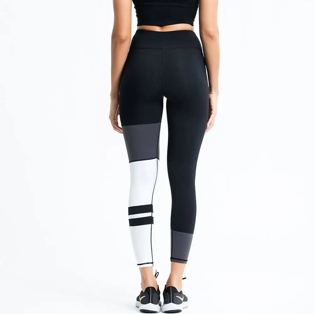 Furrzy Colorblock Striped Sports Trousers for Women