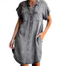 Furrzy Everyday Essential Denim T-Shirt Dress
