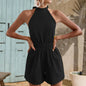 Furrzy Summer Backless Cotton Beach Jumpsuit for Women