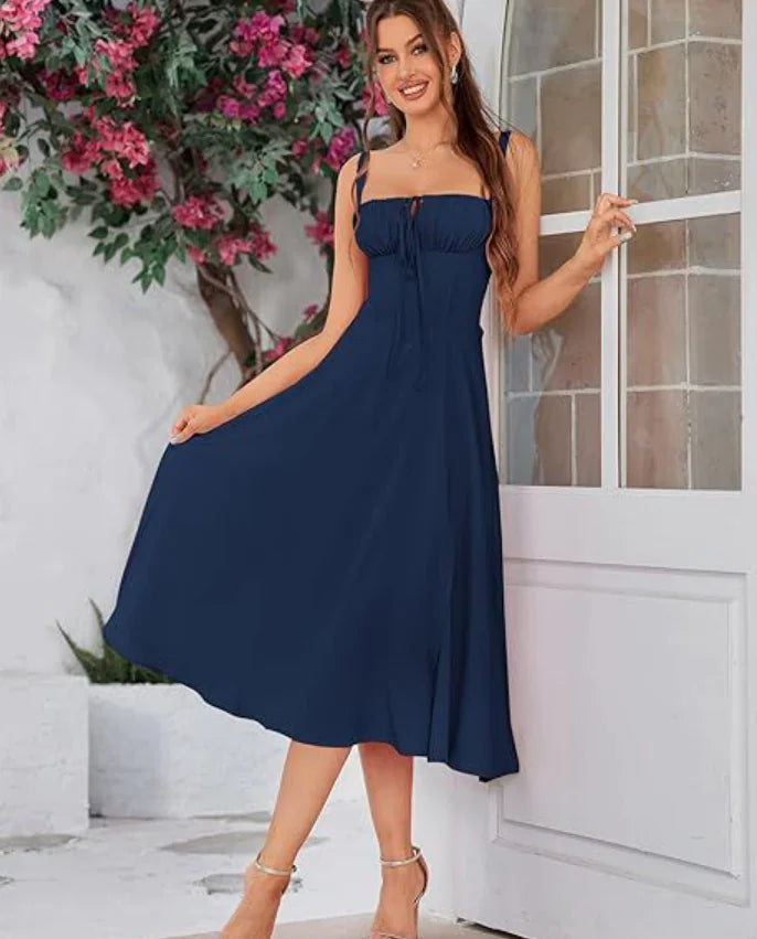 Furrzy Bohemian Floral Midi Tank Dress