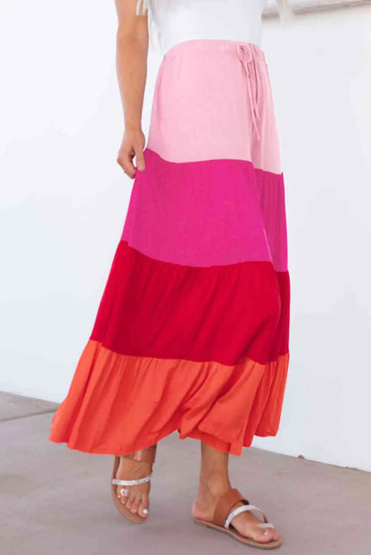 Furrzy Mariana Tiered Maxi Skirt-