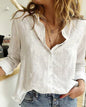 Furrzy Spring Autumn Casual Loose Linen Shirt