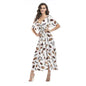 Furrzy Summer Women's Floral V-Neck Maxi Dress