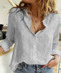 Furrzy Spring Autumn Casual Loose Linen Shirt