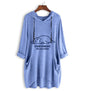 Furrzy Trendy Oversized Hooded T-Shirt for Women