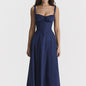 Furrzy Women's Floral Maxi Dress with Back Tie Detail