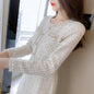 Furrzy Chic Long Sleeve Tweed Dress for Women