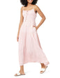 Furrzy The Drop Womens Tavia Tie-Front Tiered Maxi Dress Soft Pink L