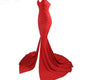 Elegant Off-Shoulder Solid Color Maxi Dress with Slit