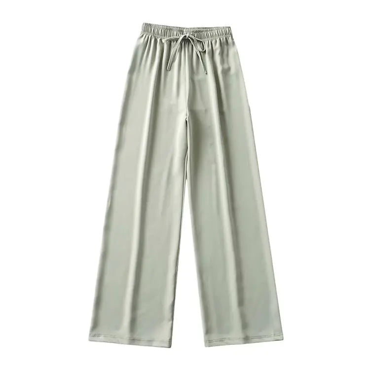 Furrzy High Waist Wide-Leg Trousers for Women