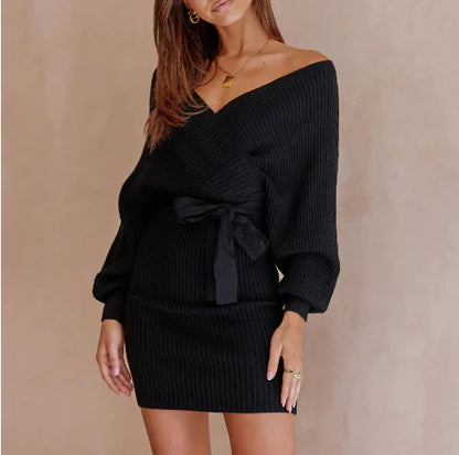 Furrzy Chic Autumn Dress for Petite Women