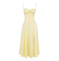 Lace-Up Midi Slip Dress