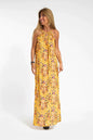 Furrzy New Ladies Casual Cotton Linen Halter Slit Holiday Dress