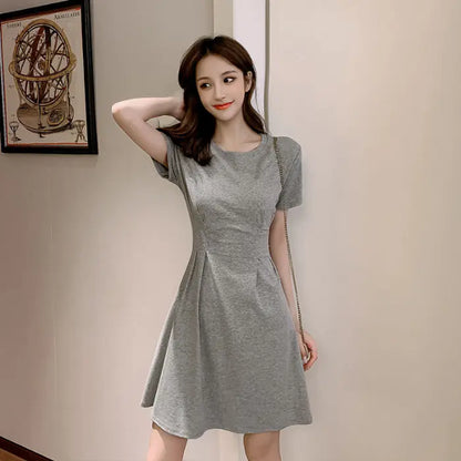 Furrzy Summer T-Shirt Dress for Women - Slim Fit, New Style