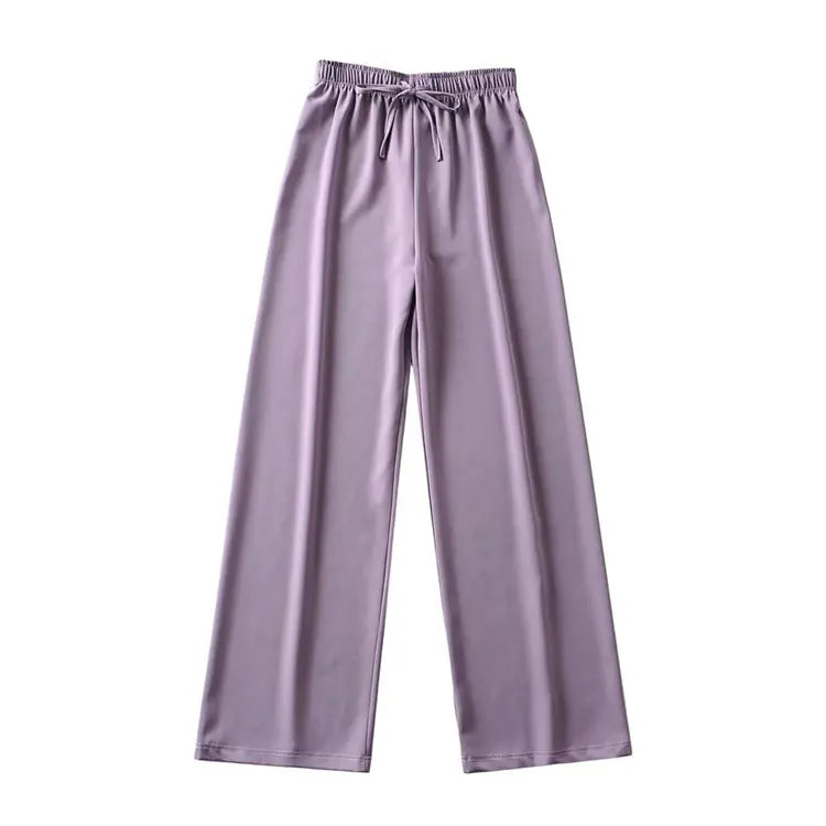 Furrzy High Waist Wide-Leg Trousers for Women