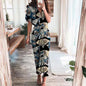 Furrzy Summer Short Sleeve Floral Maxi Dress for Women